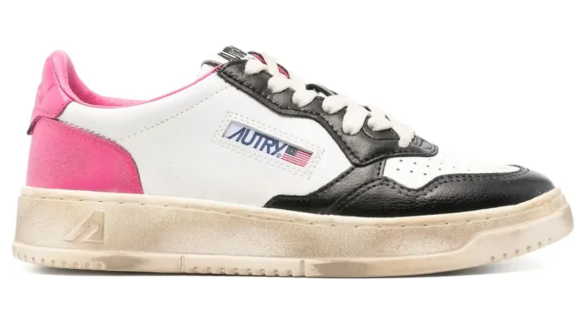 Autry Super Vintage sneakers met vlakken – Wit (AVLWSV39)