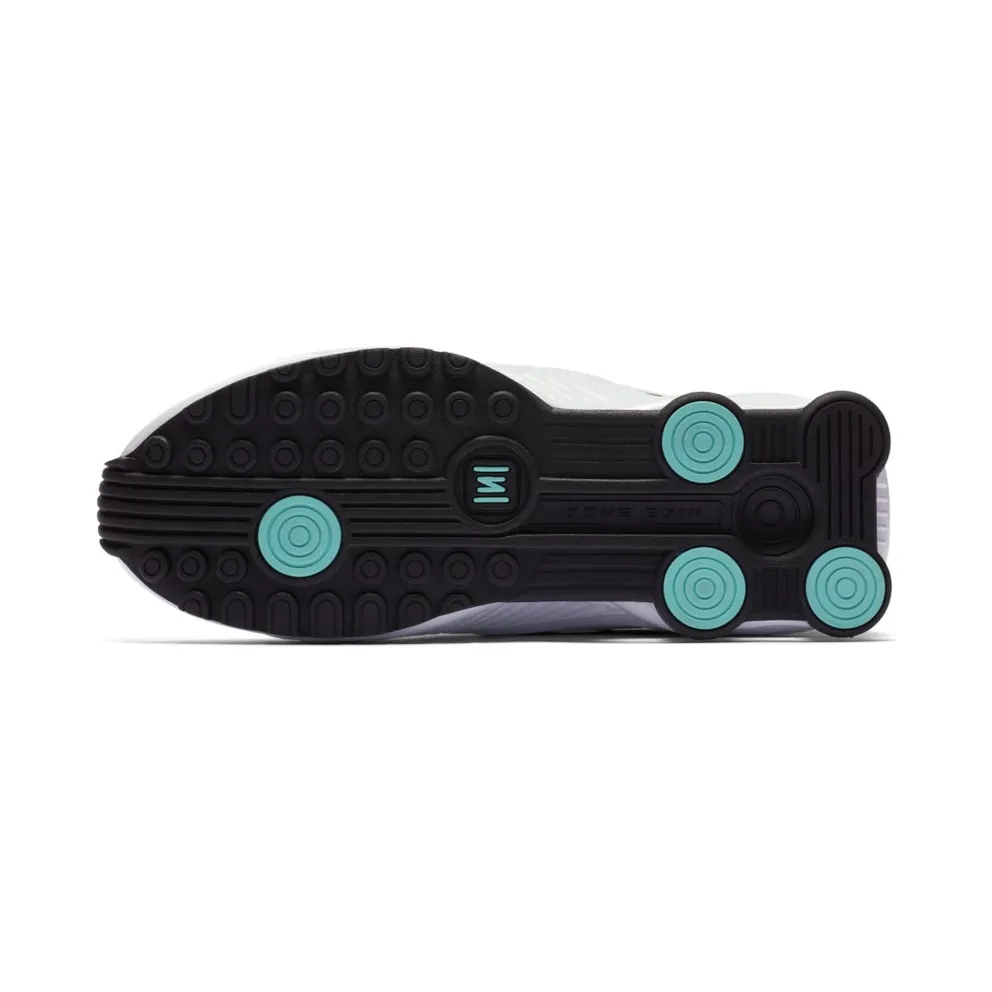 Nike Shox Enigma White Aura Green Rose Gold (W) White/Black-Spruce Aura-Aurora Green (BQ9001-100)