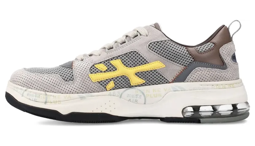 Premiata Drake mit Netzeinsatz “Grey” (DRAKE432)