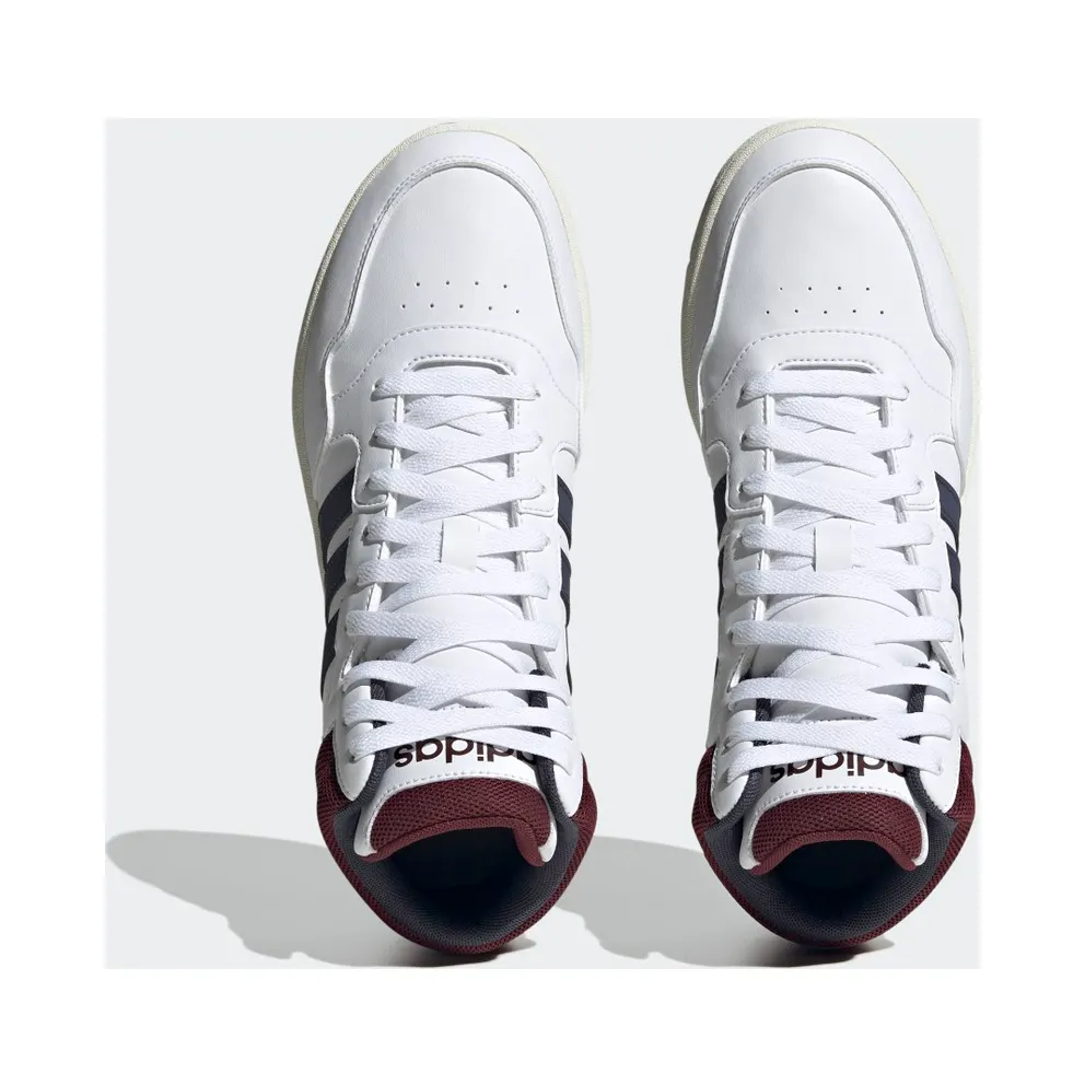 adidas Hoops 3.0 Mid Lifestyle Basketball Classic Vintage Cloud White / Shadow Navy / Shadow Red (HP7895)
