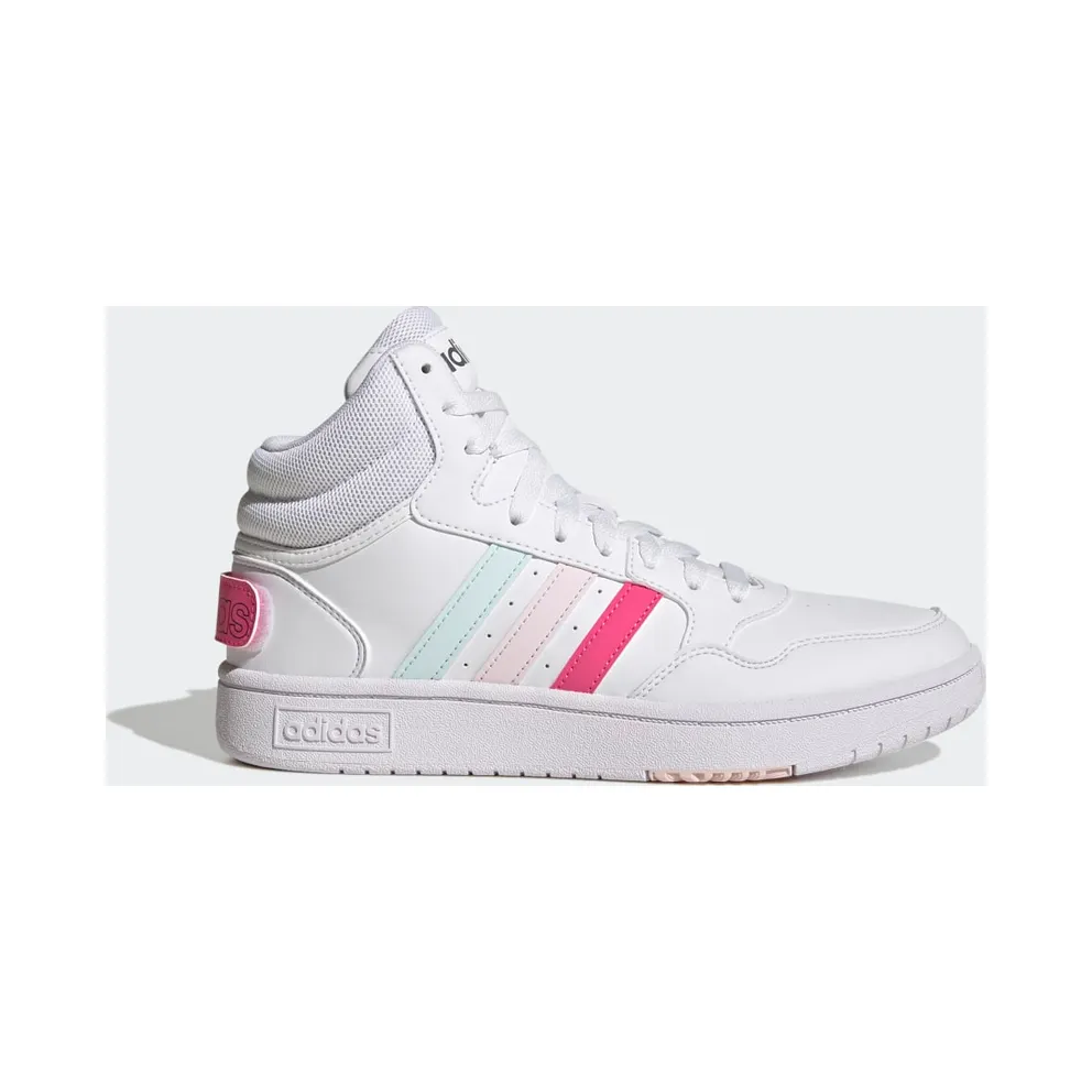 adidas Hoops 3 Mid Lifestyle Basketball Classic World Friendship Day Cloud White / Pulse Magenta / Almost Pink (GX7235)