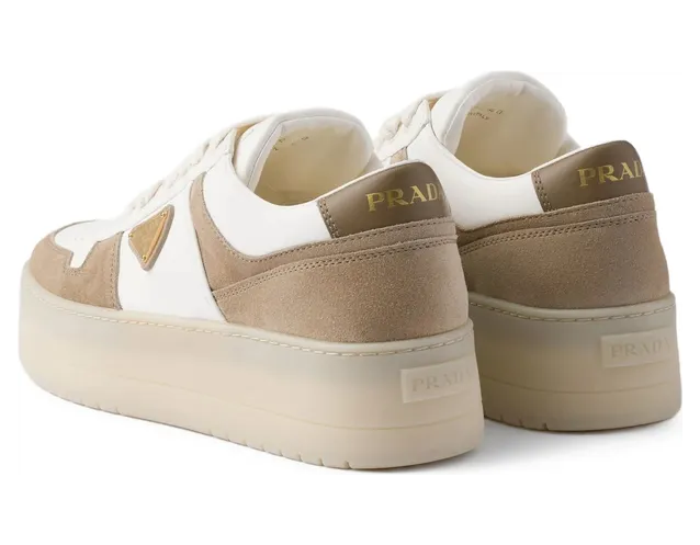 Prada Downtown Bold Nappa Leather and Suede “White/Neutrals” (1E792M F D050 MLO F0F24) (4)