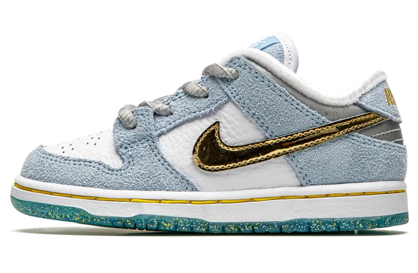 Nike Sean Cliver x Dunk Low SB TD ‘Holiday Special’ White/Psychic Blue/Metallic Gold (DJ2520-400)