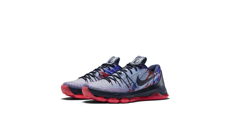 Nike KD 8 Independence Day Soar/Midnight Navy-Bright Crimson-White (749375-446)