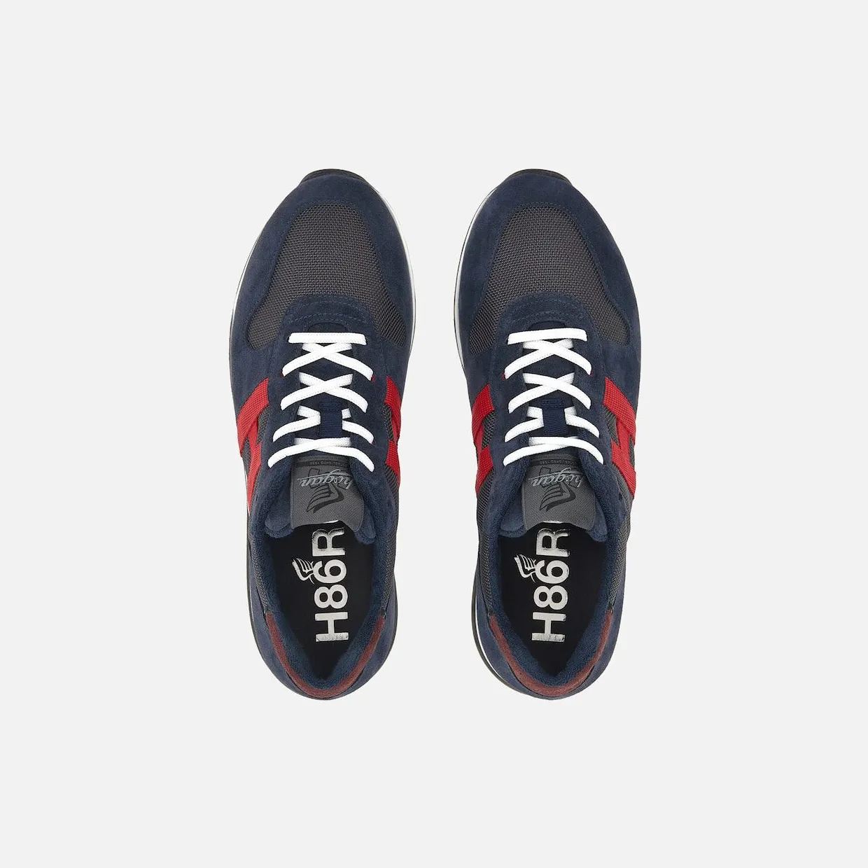 Sneakers Hogan H383 Blue Grey Red (HXM3830AN51PDV746S) (3)