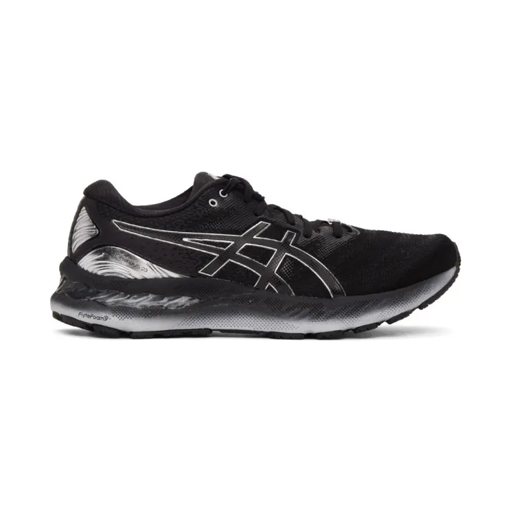 Asics Black and Silver Gel-Nimbus 23 Platinum Sneakers (1011B156)