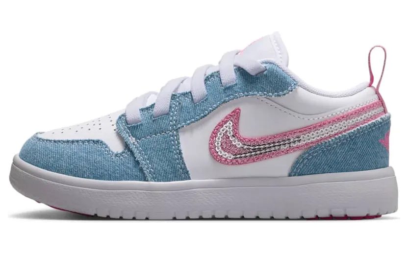 Jordan 1 Low ALT SE Denim Sequin “Cobalt Bliss / White / Pink Glow” (HQ2003-400)