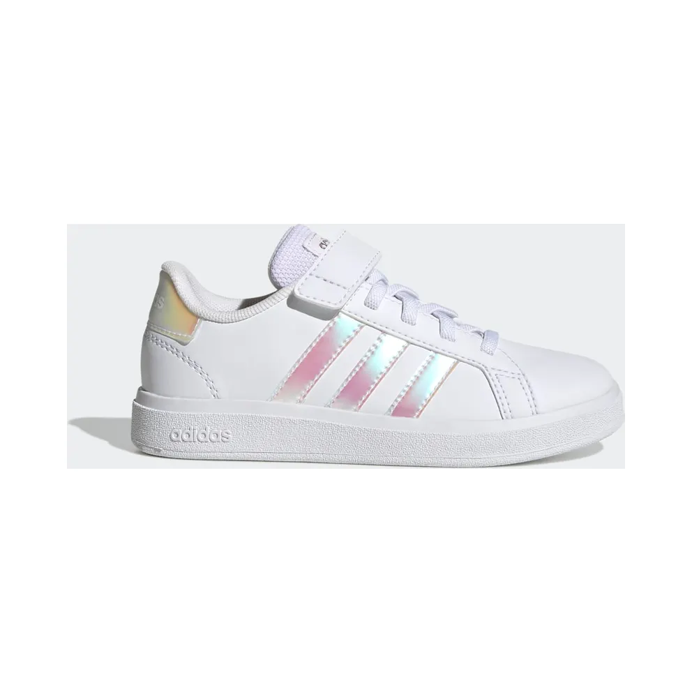 Adidas Grand Court Lifestyle Court Elastic Lace and Top Strap Cloud White / Iridescent / Cloud White (GY2327)