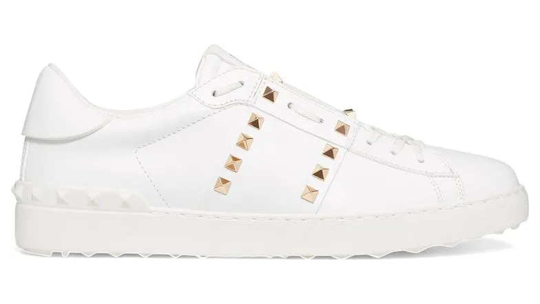 Valentino Garavani Rockstud Untitled White Platinum-finish Stud (YS0931BHS_0BO)