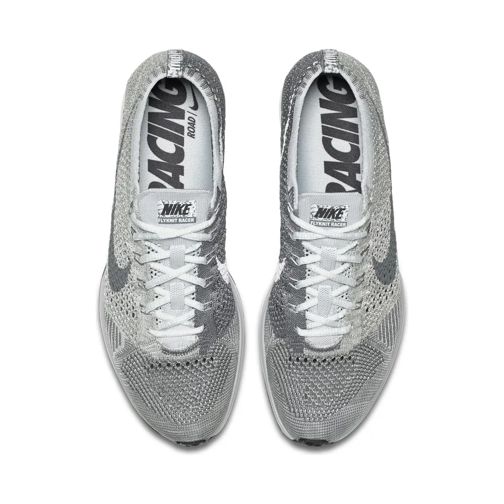 Nike Flyknit Racer Pure Platinum Pure Platinum/Cool Grey-White-Neutral Olive (862713-002)