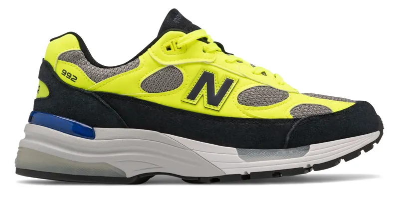 New Balance 992 Neon Yellow Black Neon Yellow/Black-Grey (M992AF)