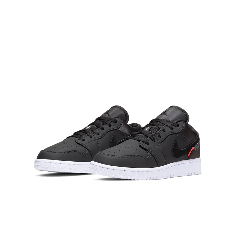 Jordan 1 Low PSG Paris Saint-Germain (GS) Black/Infrared 23-White (CN1077-001)