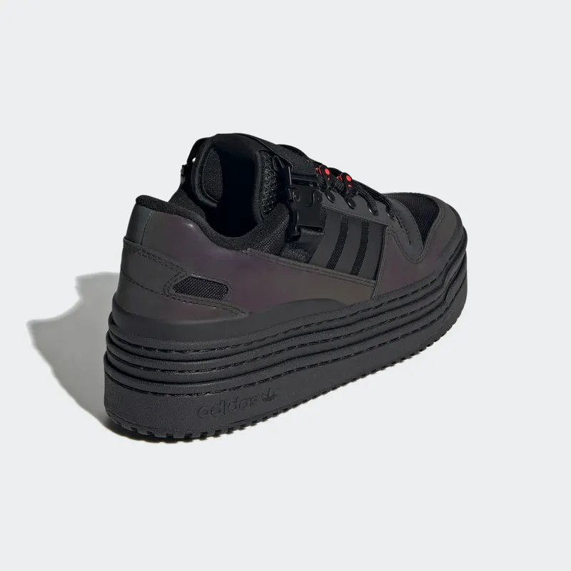 Adidas Triple Platforum Low Core Black / Core Black / Solar Red (GY9607)