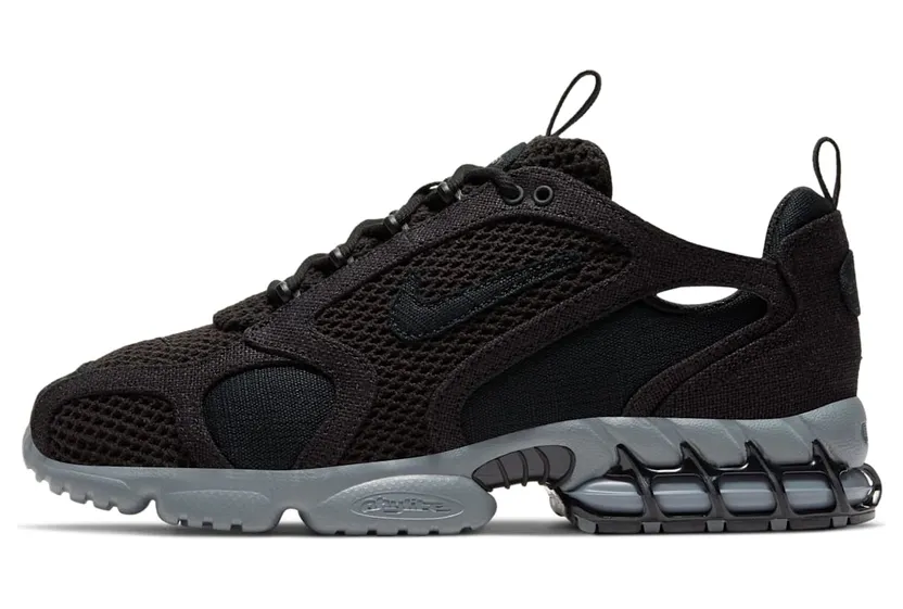 Nike Stussy x Air Zoom Spiridon Caged 2 Black Cool Grey (CQ5486-001)