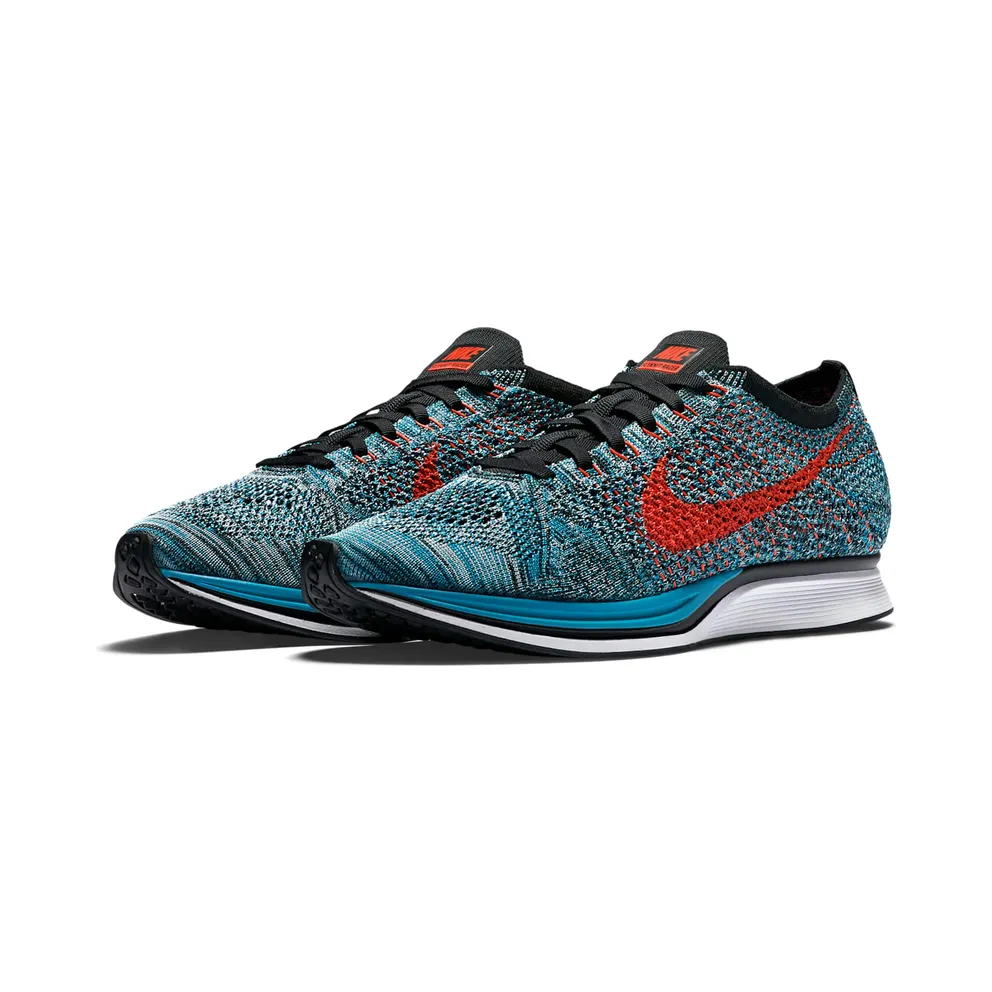Nike Flyknit Racer Neo Turquoise Neo Turquoise/Bright Crimson-Glacier Ice (526628-404)
