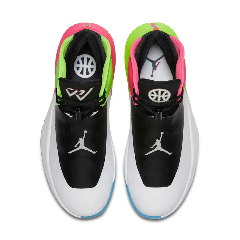 Jordan Why Not Zer0.1 Low Quai54 (2018) White/Metallic Silver-Black (AT9190-100)
