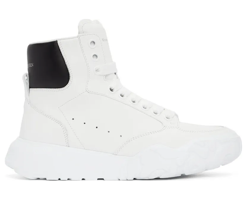 Alexander McQueen White New Court Sneakers (667805WIA9I)