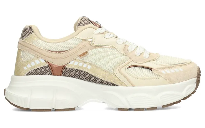 POSH by Poelman sneaker Beige met combinatie (C1352213PSH1)
