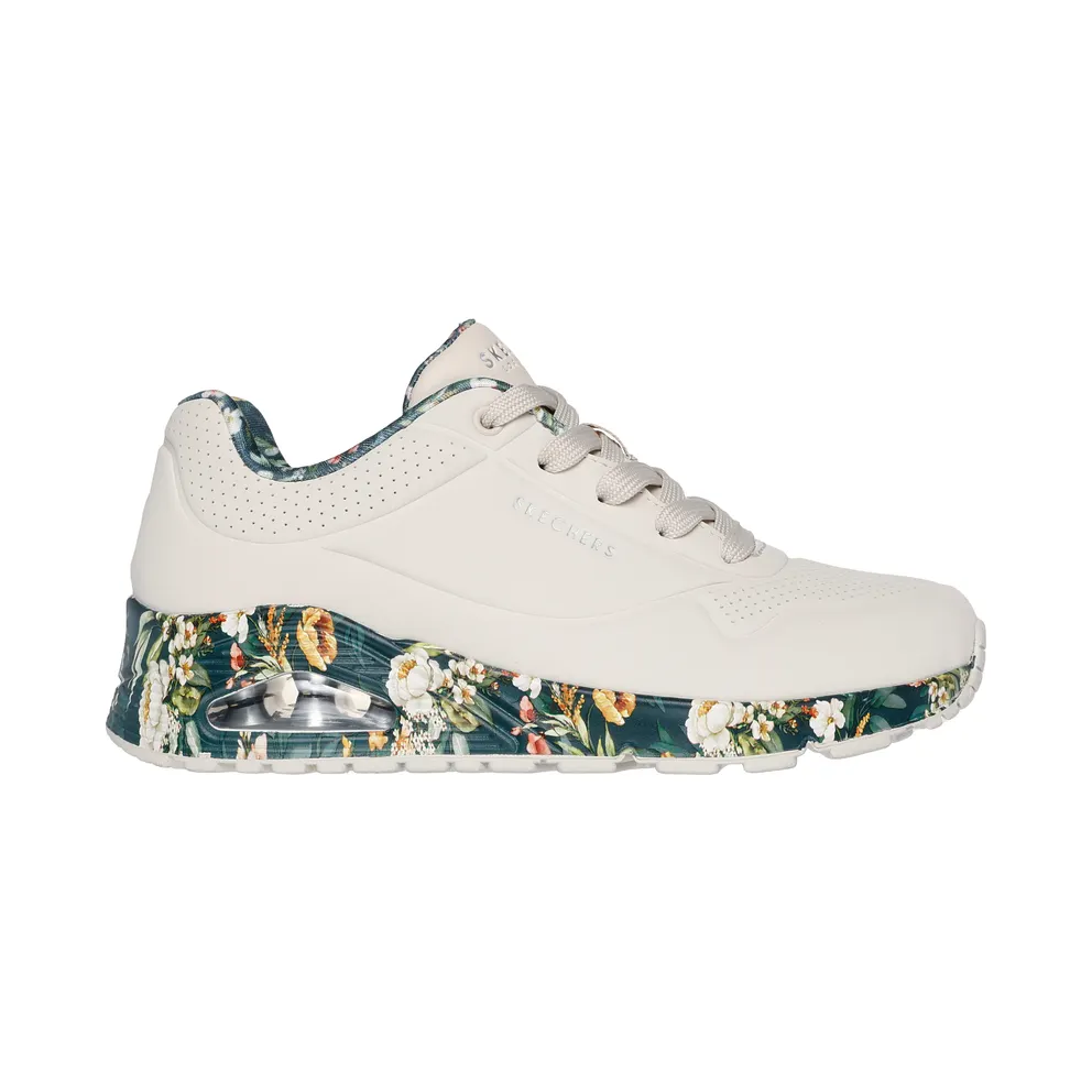 Skechers Uno – Majestic Garden – Natuurlijk / Multi – “Beige” (155583 NTMT)