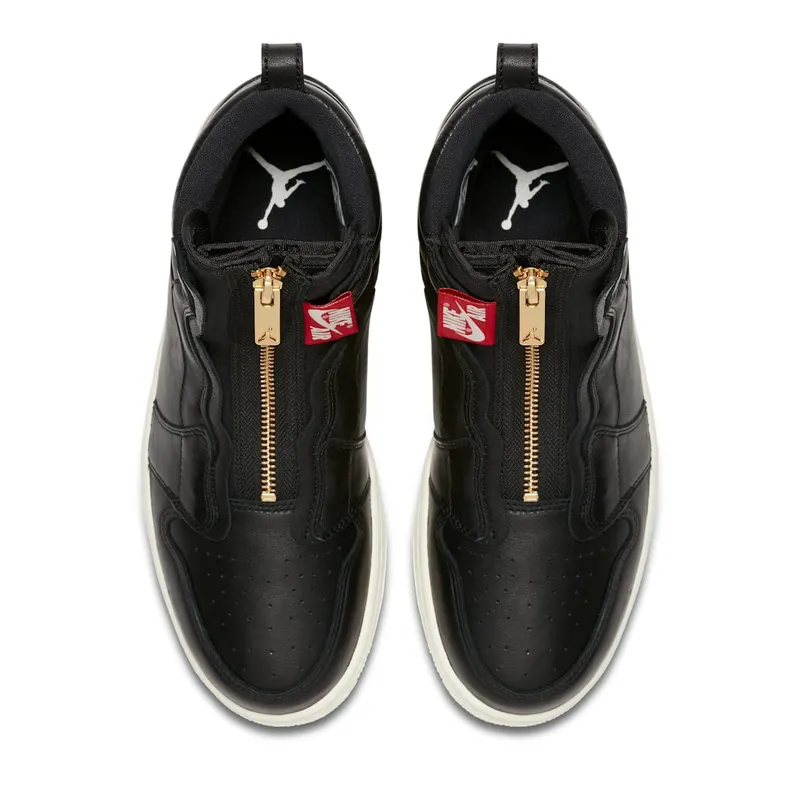 Jordan 1 Retro High Zip Black Sail (W) Black/Sail-University Red (AQ3742-016)