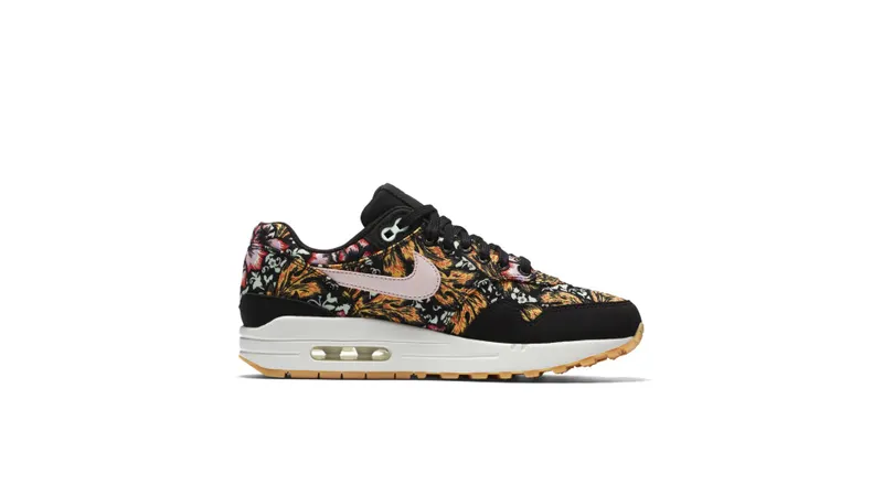 Nike Air Max 1 Spring Mix (W) Black/Silt Red-Summit White-Gum Yellow (633737-003)