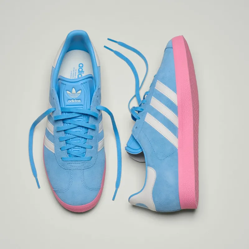 Adidas Gazelle Inter Miami CF Semi Blue Burst / White Tint / Bliss Pink (JR4178)