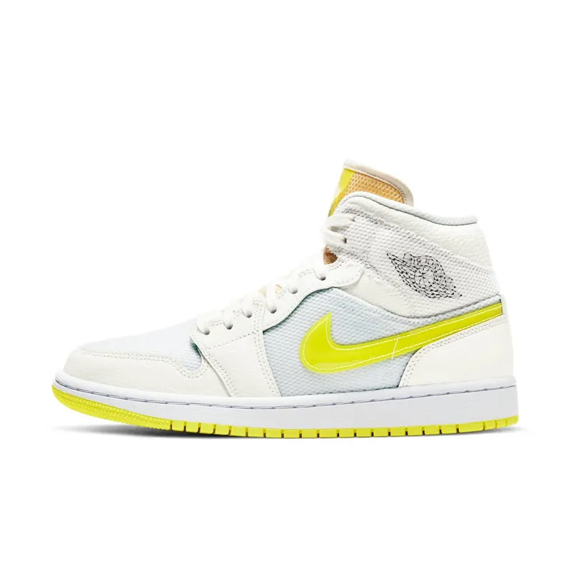 Jordan 1 Mid SE Voltage Yellow (W) White/Voltage Yellow (DB2822-107)