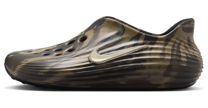 Nike ReactX Rejuven8 Camo “Khaki Camo / Black / Sail” (IR0291-200)