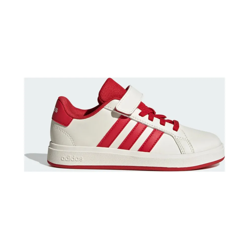 Adidas Grand Court 2.0 Kids Off White / Collegiate Red / Core Black (JQ8003)