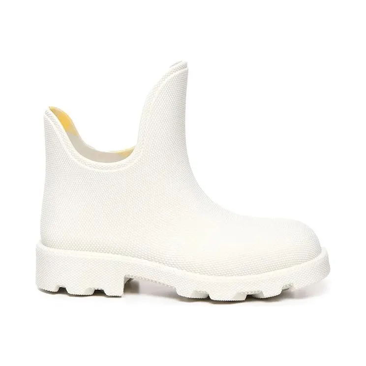 Burberry Round Toe Slip-On Boot White (8075493)