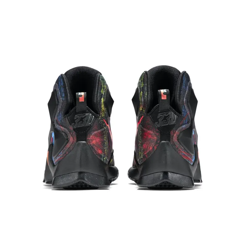 Nike LeBron 13 Akronite Black/Black-Hyper Orange-Blue Lagoon (807219-008)