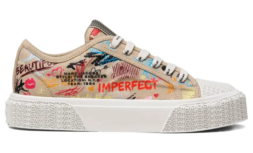 Marc Jacobs The Punk Scribble sneakers – Beige (2S6FSN001F68261)