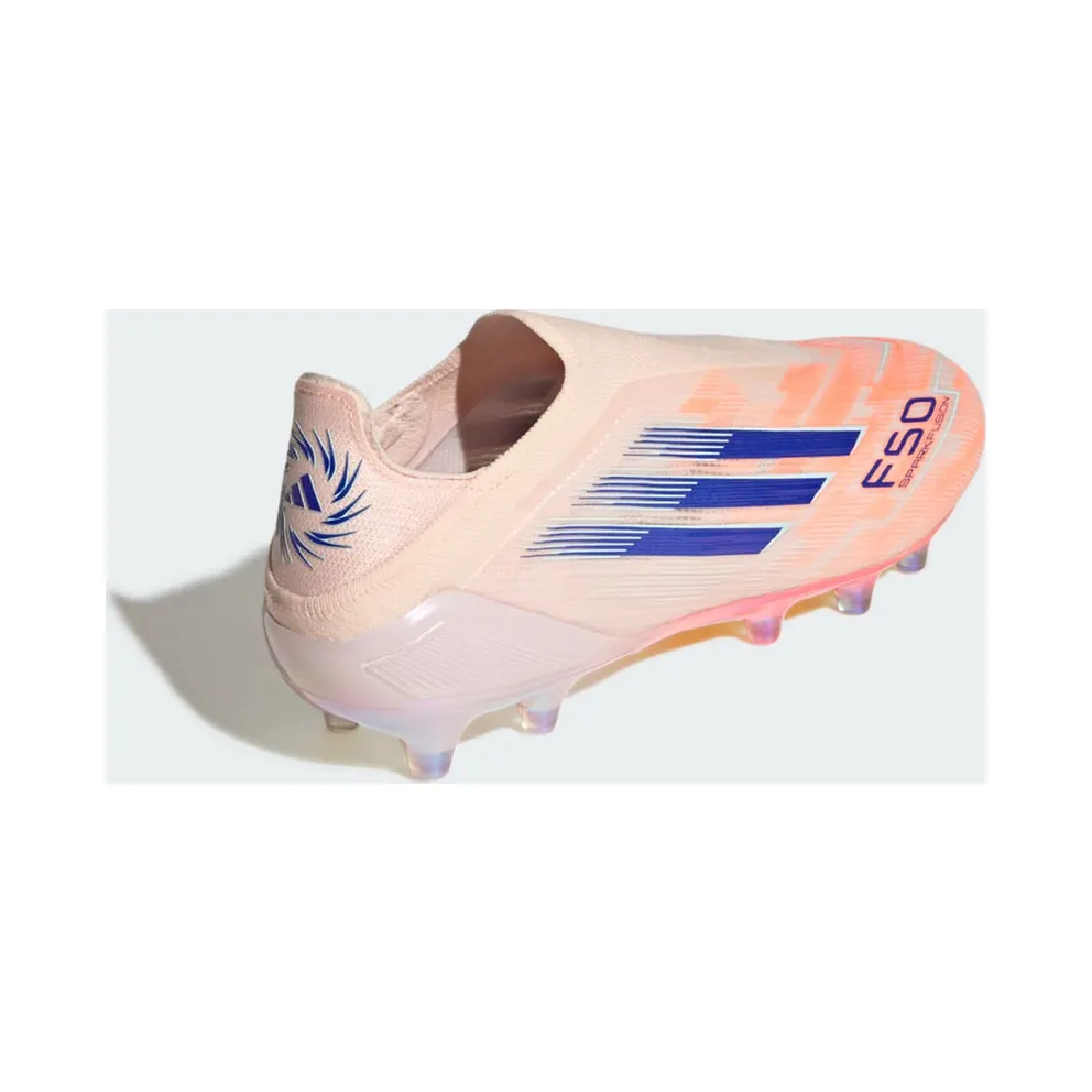 Adidas F50 Sparkfusion Elite Laceless FG “Bliss Orange / Lucid Blue / Beam Orange” (JQ6354)
