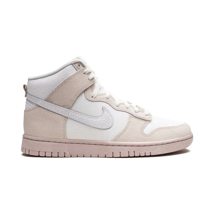 Nike Dunk High Retro PRM Cracked Leather Swoosh Sneakers – Rosa (DV0822)