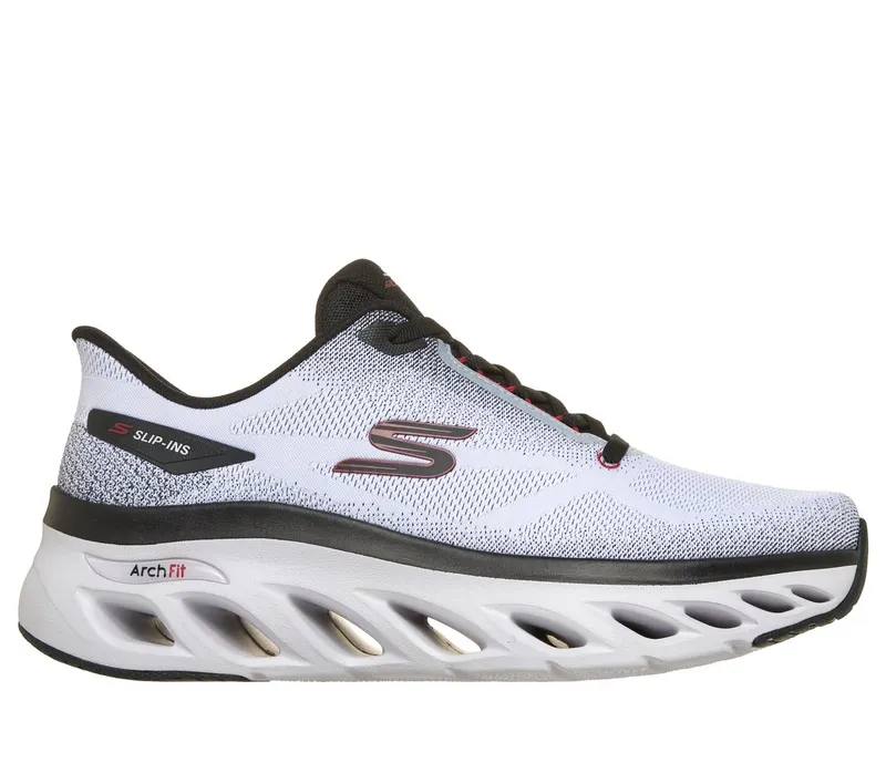 Skechers Slip-ins: Arch Fit Glide-Step – Hirusher Sneaker White/Black/Red