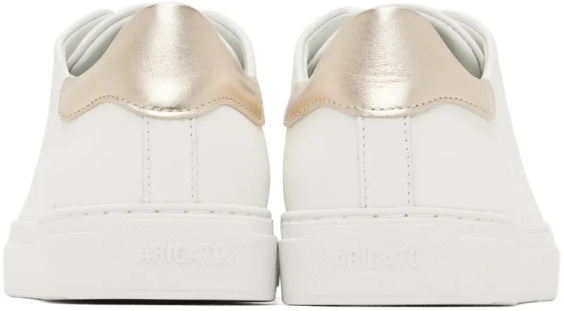 Axel Arigato White & Gold Clean 90 Contrast Sneakers (98730)