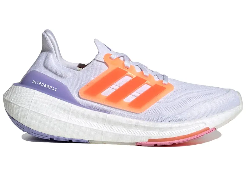 adidas Ultra Boost Light White Solar Red Beam Pink (HQ6354)