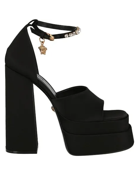 Versace Aevitas 160mm Pointy Platform Sandals Black (1007717_DRA67_1B00V)