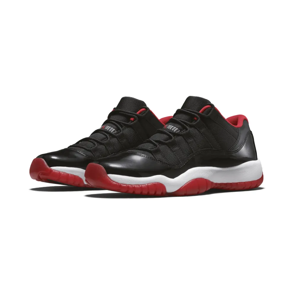 Jordan 11 Retro Low Bred (GS) Black/True Red-White (528896-012)