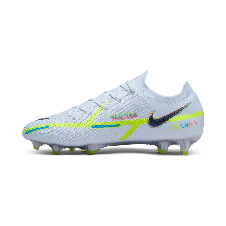 Nike Phantom Elite GT2 Elite FG “Football Grey / Light Navy / Volt / Blackened Blue” (CZ9890-054)