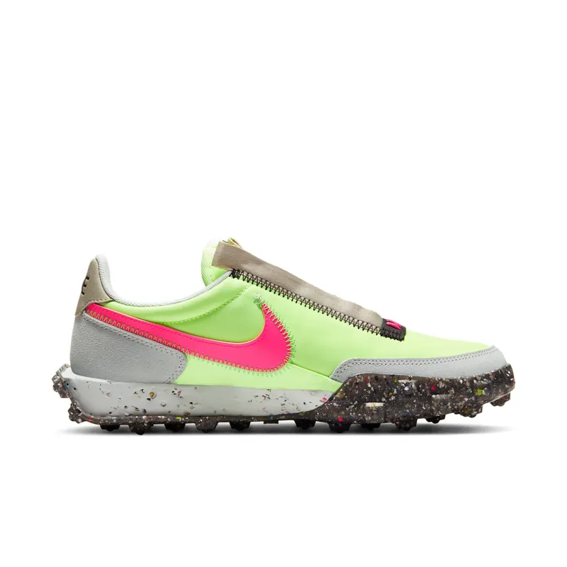 Nike Waffle Racer Crater Barely Volt (W) Barely Volt/Black-Poison Green-Pink Blast (CT1983-700)