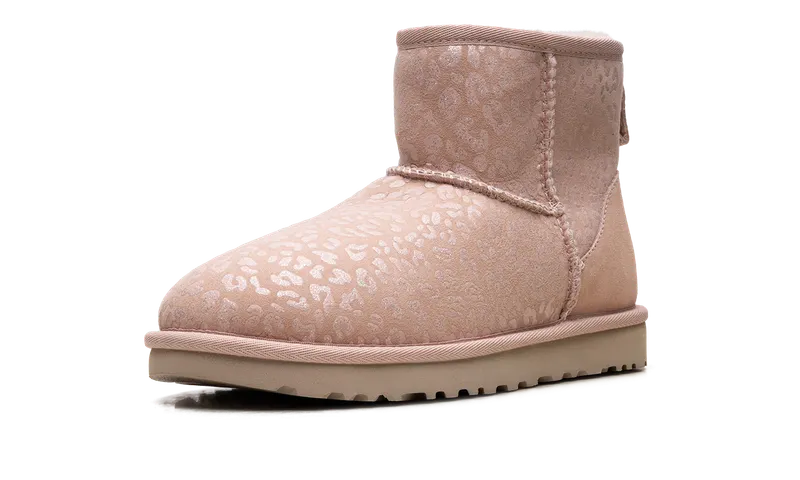Ugg Classic Mini “Snow Leopard Fleece Lined Pink” (1113494-QRT)