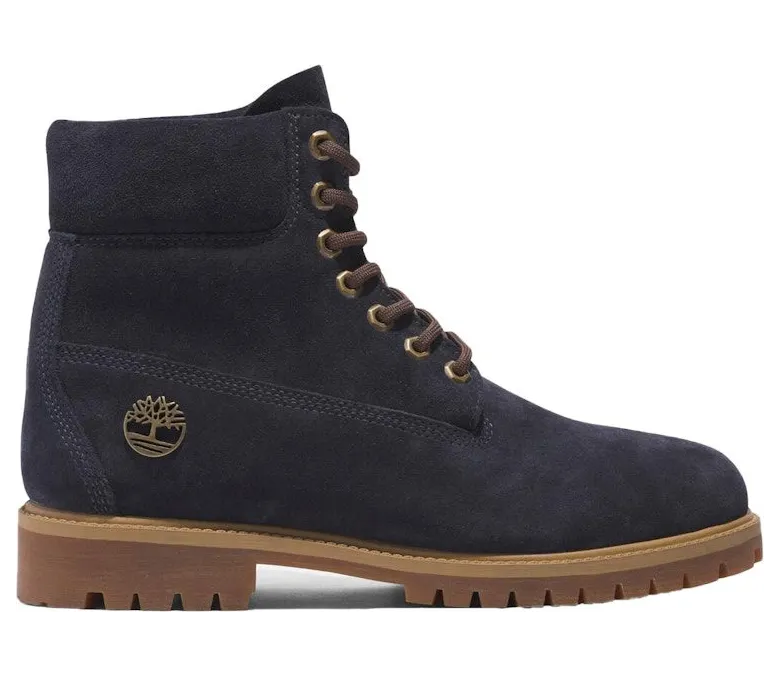 Timberland Heritage 6 Inch Lace Up Waterproof Dark Blue Suede (TB0A6821-EP3)