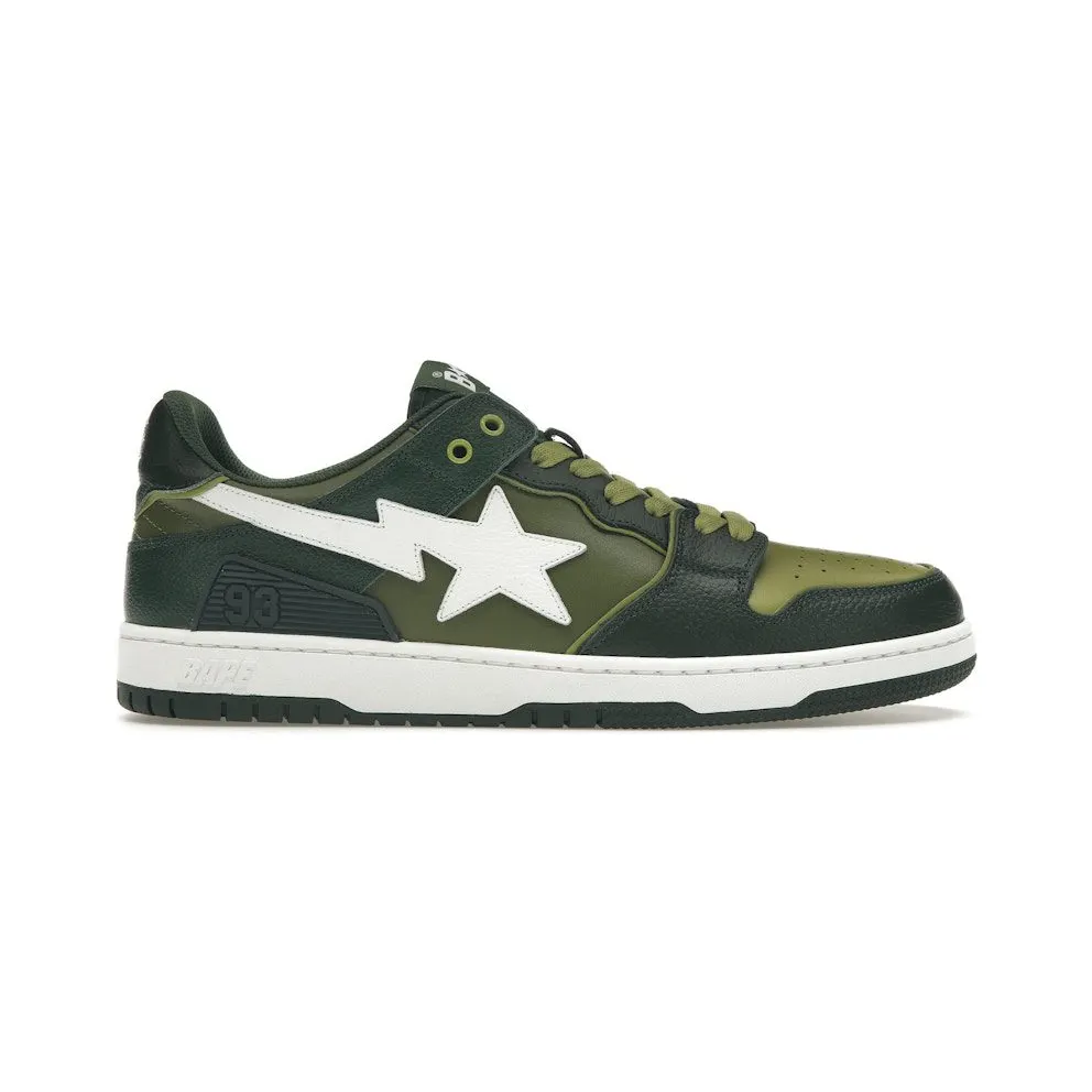 A Bathing Ape Bape SK8 Sta Green White (1J30-291-024)