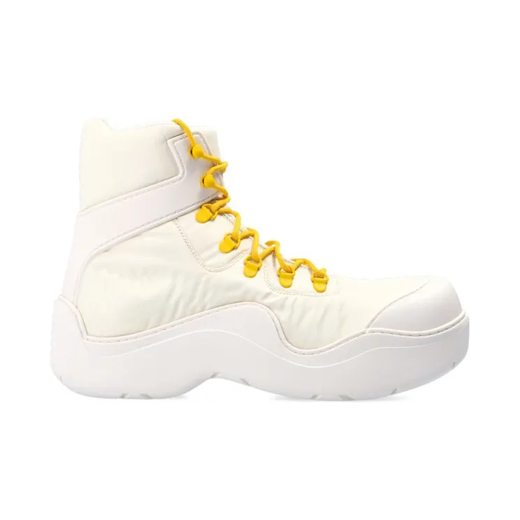 Bottega Veneta Puddle Bomber Ankle Boot White (667064VBSD72942)