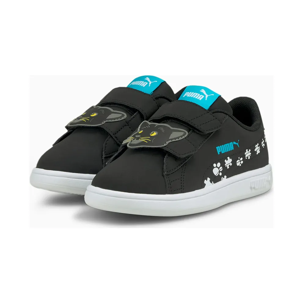 Puma Smash v2 Summer Animals Kids White/Black (368788-01)