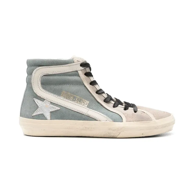 Golden Goose Slide aus Wildleder “Blue” (GWF00115F006133)