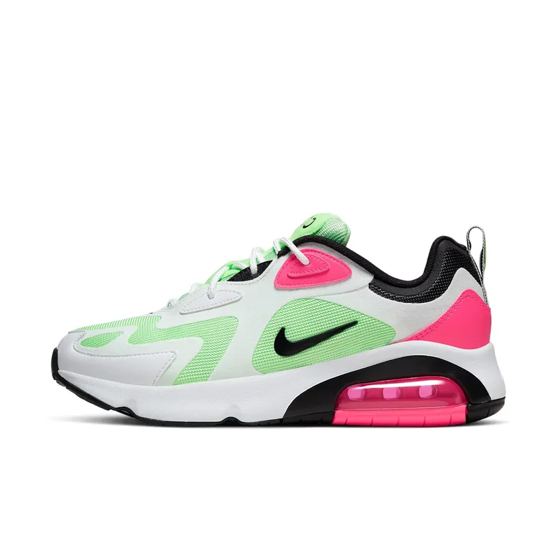 Nike Air Max 200 Watermelon (W) White/Black-Hyper Pink-Vapor Green (CJ0629-100)