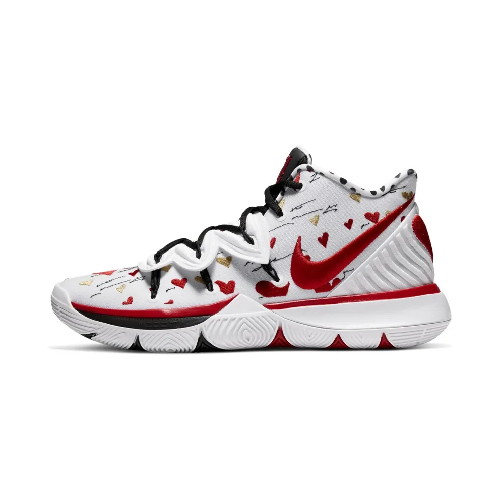 Nike Kyrie 5 Sneaker Room Mom White White/Red-Black (CU0677-100)
