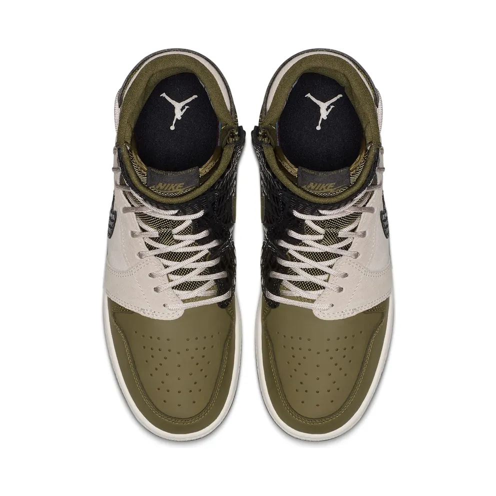 Jordan 1 Rebel XX Olive Canvas Moon Particle (W) Olive Canvas/Moon Particle-Black (AR5599-300)